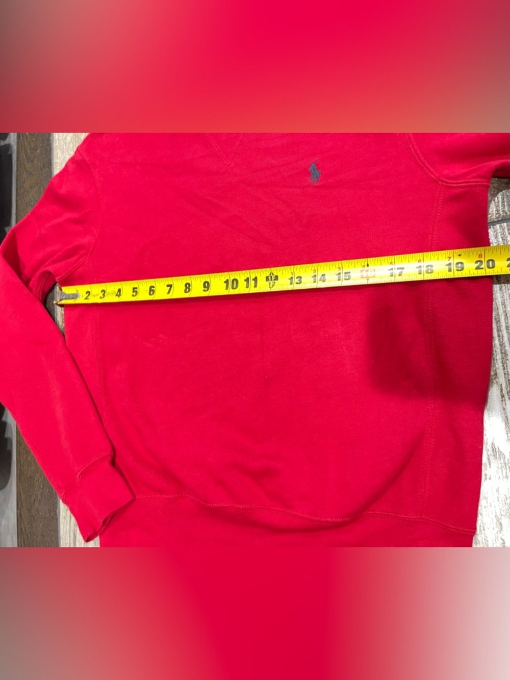 Polo Ralph Lauren sweatshirt in red Men’s size Small - Picture 6 of 8